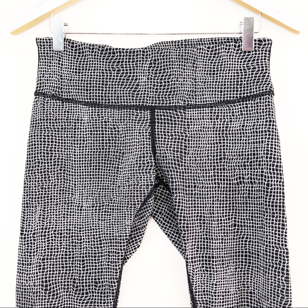Lululemon Wunder Under Pant Iii Fall Net White Blk - image 4